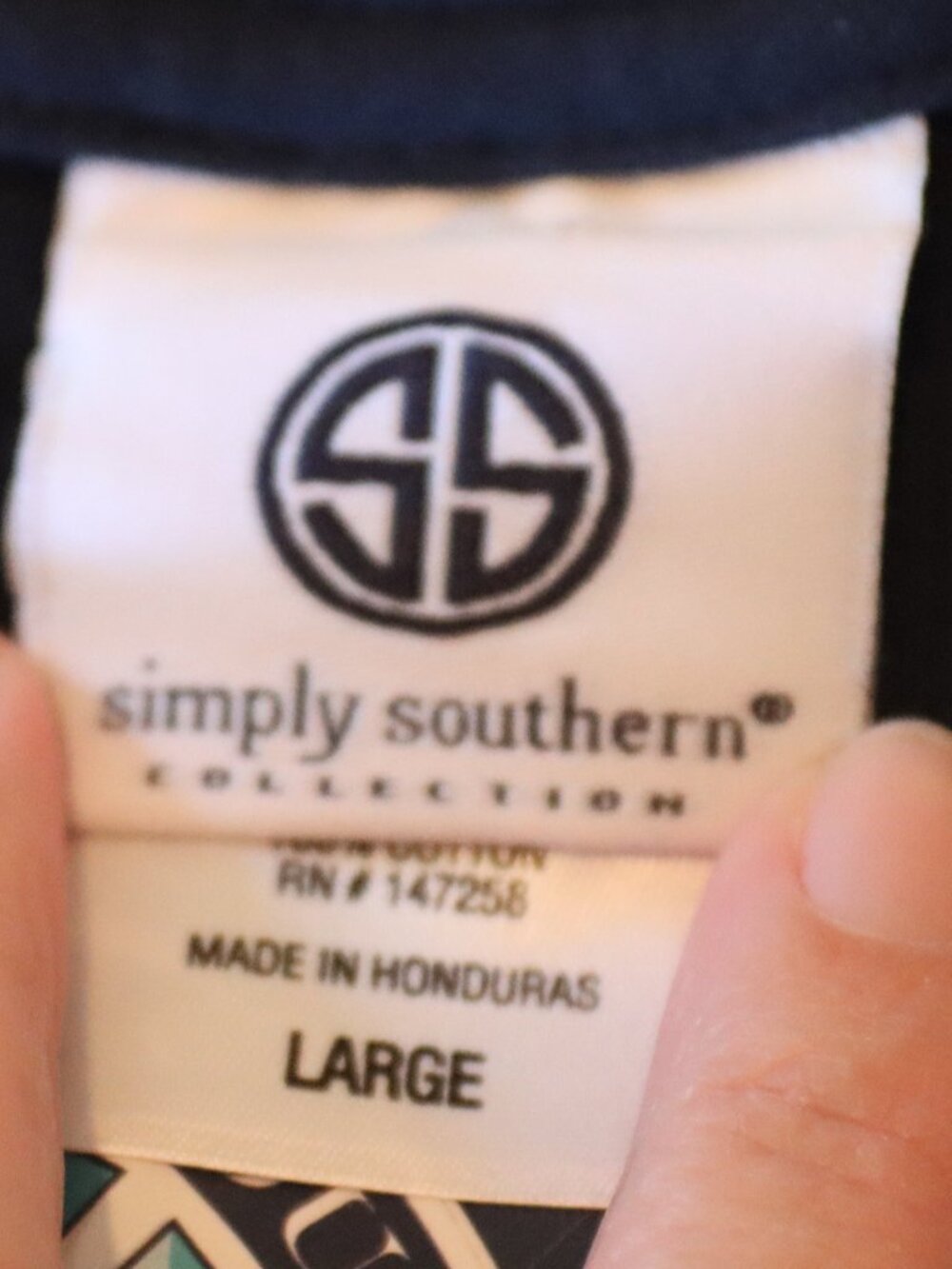 Simply Southern Long Sleeve Blue 100% Cotton Tee Pursuit of Preppiness Jeep - Picture 2 of 16